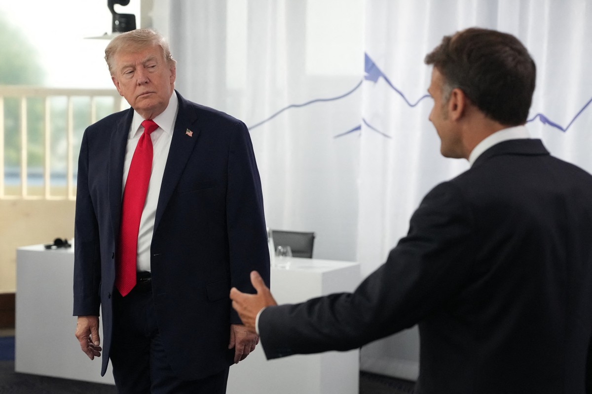 Trump with Macron