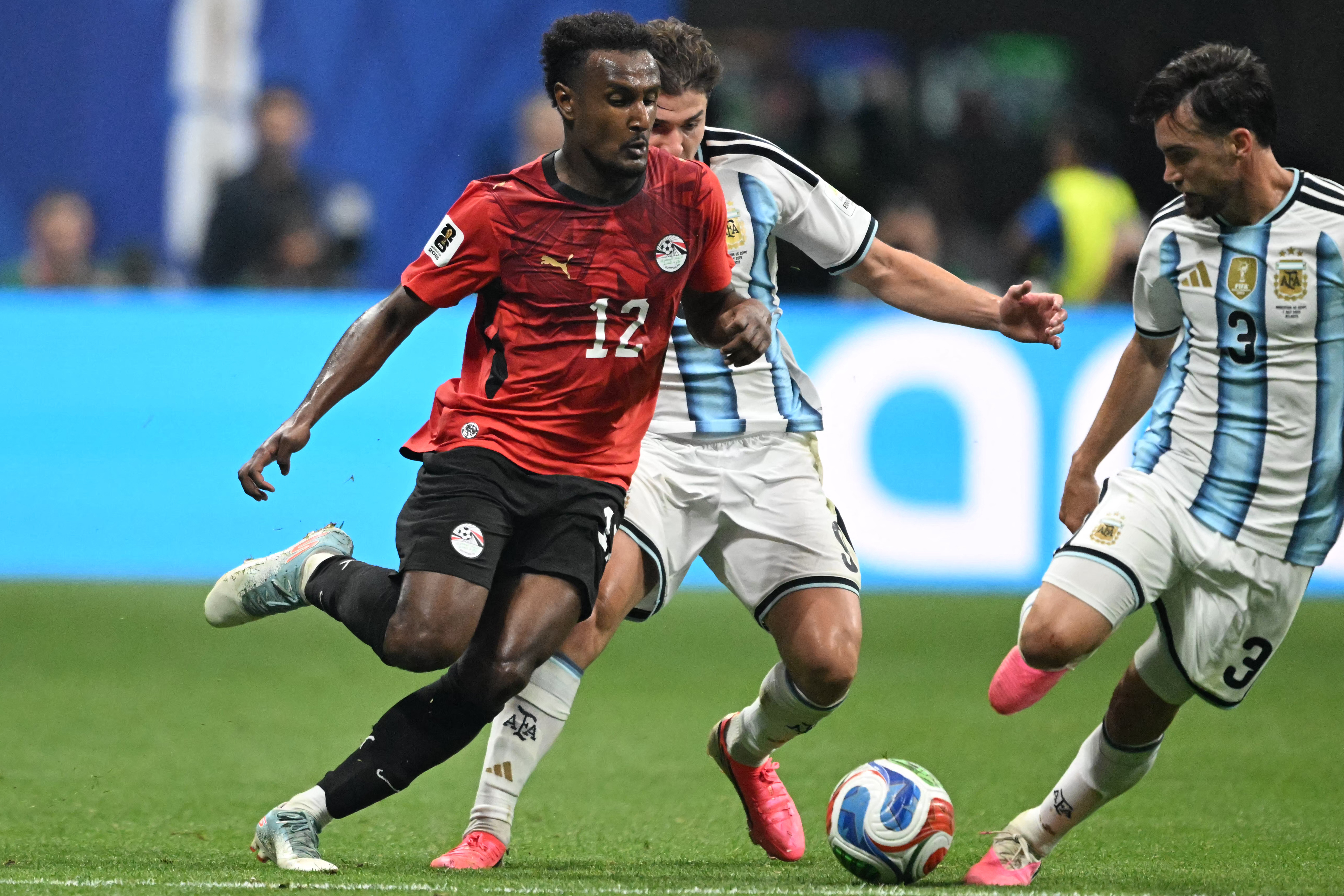 هيثم حسن نجم منتخب مصر تألق أمام الأرجنتين في كأس العالم 2026
