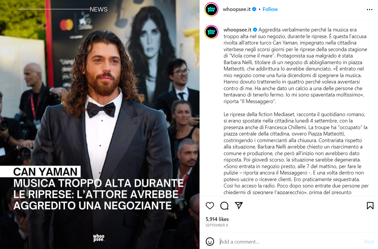 Can Yaman aggredisce verbalmente una venditrice in Italia! Can Yaman İtalya'da kadın satıcıya sözlü saldırıda bulundu!