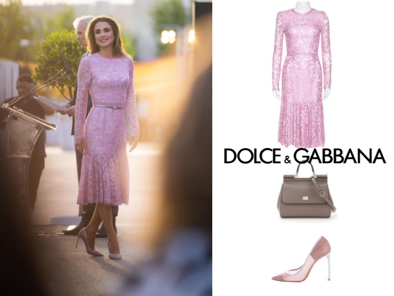 الملكة رانيا بإطلالة "باربي" في حفل تخريج الأكاديمية الدولية