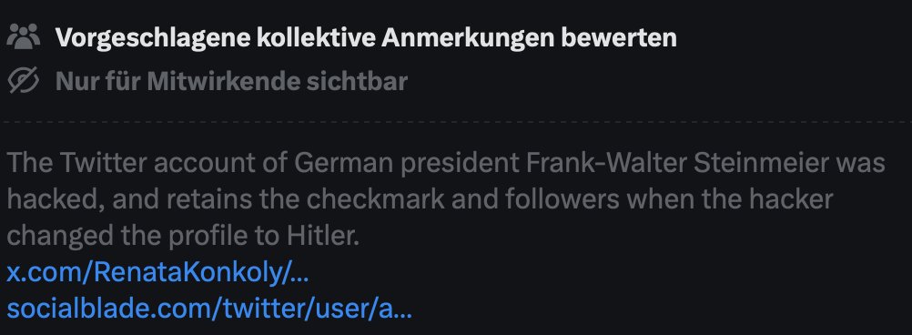 Adolf Hitler X account