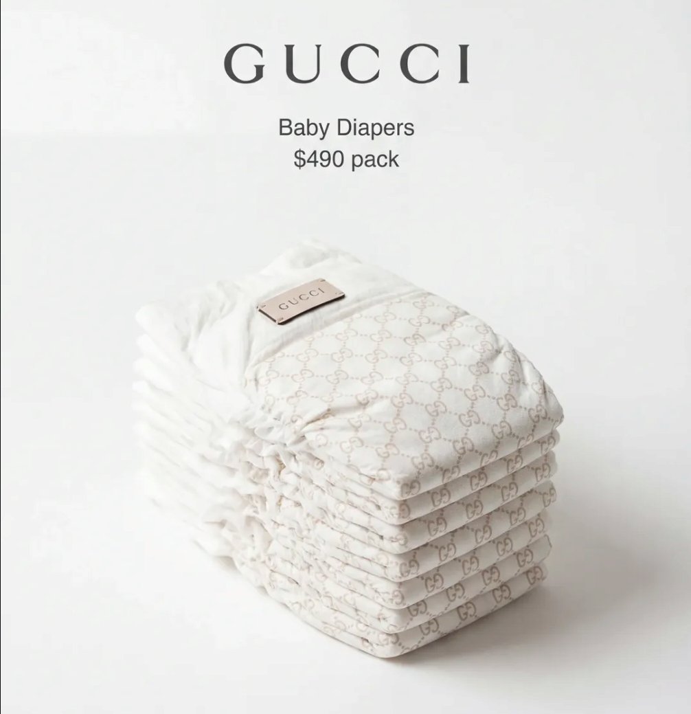 baby diapers from Gucci
