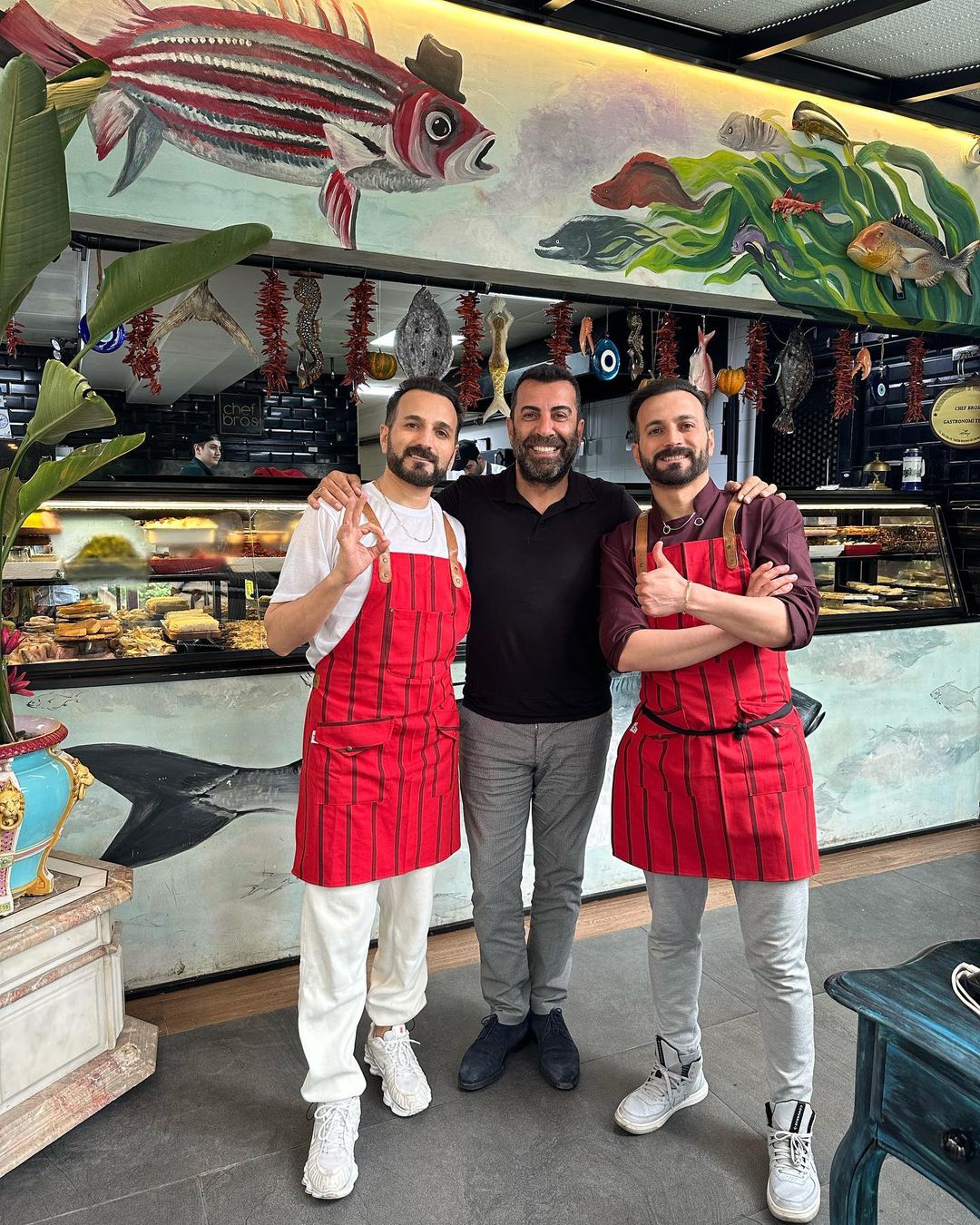 Turkish chefs Faruk and Mehmet Gezen, Octopus Shawerma