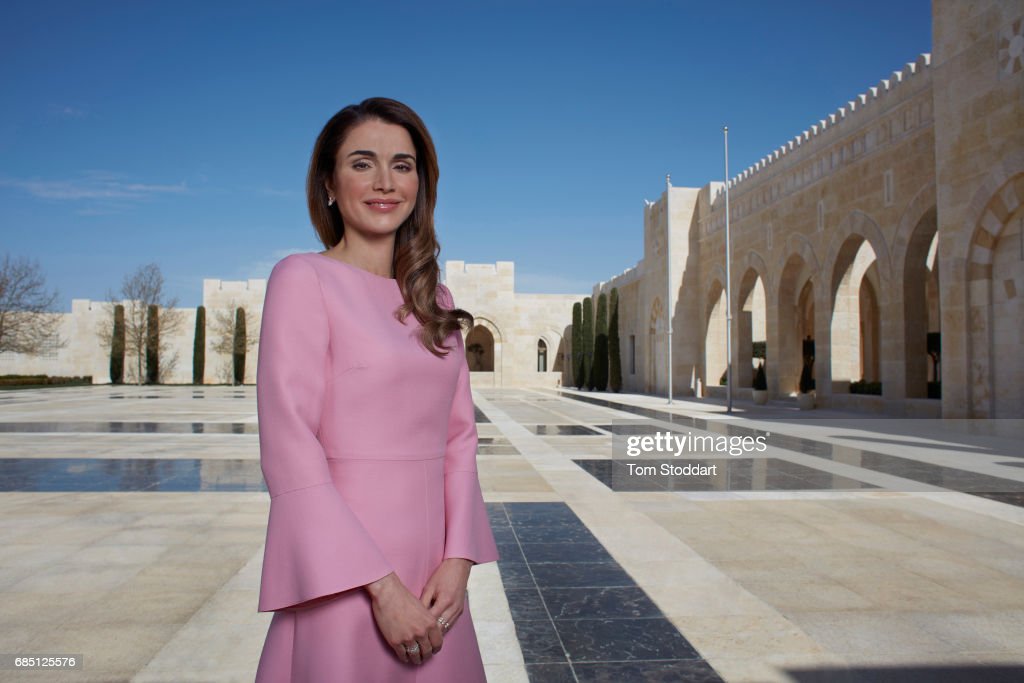 الملكة رانيا في قصر الحسينية