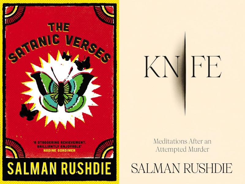 سلمان رشدي يطرح كتابه الجديد الذي يحمل عنوان "Knife" 