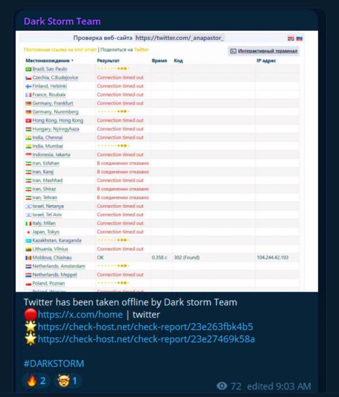 cyber attack on X