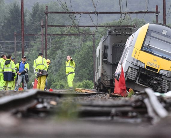 Several killed as train collides with school minibus in Belgium 