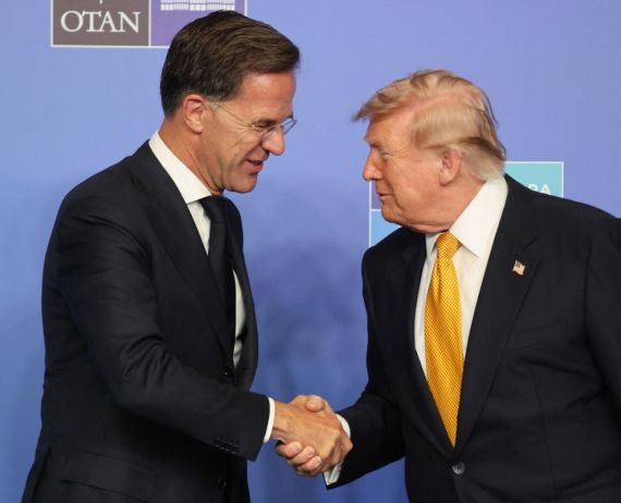 Trump with NATO Secretary General Mark Rutte