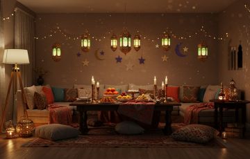 أفكار مميزة لديكور مداخل البيوت أو المحلات في رمضان 2026