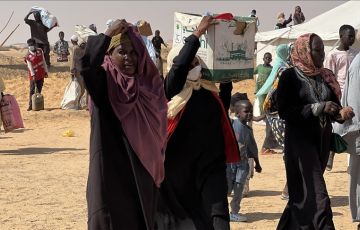 عشرات النازحين في جنوب كردفان