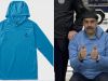 Nicolas Maduro wearing a blue sweater