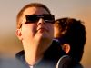 People watching eclipse in New Zealand