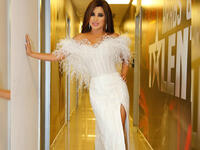 Najwa chose to end the season with a white dress