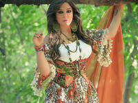 In her latest photos Fawakherji appeared in bright colored clothes and wavy hair Source sulaffawakherji Instagram