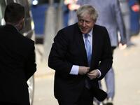 Britain's new prime minister Boris Johnson returns from Parliament to number 10 Downing Street in London on July 24, 2019. Tolga AKMEN / AFP