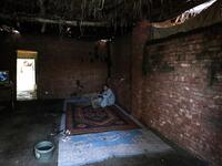 An Egyptian Fisherman handles a net before fishing in the waters of the Pharaonic Sea in the village of Kafr Fisha, province of Monufia, on August 13, 2019. Mohamed el-Shahed / AFP