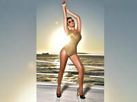 Melissa seems keen on having photoshoots in a swimsuit every summer Source melissasuperstar Instagram