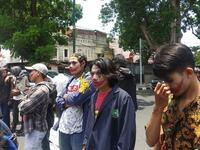 Face of Joker appears in Mataram as student protests continue (Twitter)