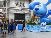 View of Blue's Clues and You! by Nickelodeon as local elementary school students get a first look at the new fleet of floats joining the 93rd annual Macy's Thanksgiving Day Parade® on November 19, 2019 in Moonachie City. Eugene Gologursky/Getty Images For Macy's Inc/AFP