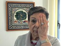 Palestinians are showing solidarity with him by sharing photos of themselves with one closed eye (Twitter)