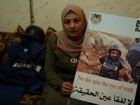 Muath Amarneh, 32, a freelance photographer from the Bethlehem-area Dheisheh refugee camp, was covering protests in the town of Surif alongside several of his colleagues when he was hit (Twitter)