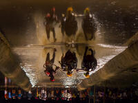 Kambala is a traditional buffalo racing event held annually between Nov and Mar at various towns and villages along coastal Karnataka, India. Clicked on 28-Jan-2012 at Katpadi, India. (Shutterstock))