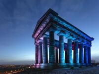 The Penshaw Monument, officially The Earl of Durham's Monument, was built in 1844 on Penshaw Hill between the districts of Washington and Houghton-le-Spring, now within the City of Sunderland, North East England. (Twitter)