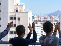 It could be that people feel trapped in their houses and apartments... But it could also be that they are finally singing together again, helping each other and experiencing a sense of community again for a long time. (Shutterstock/ File Photo)