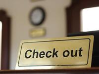 10. Front desk check-out
