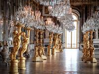 A picture taken in the Chateau de Versailles (Palace of Versailles) in Versailles near Paris, on June 5, 2020, shows the Galerie des Glaces (Hall of Mirrors) on the eve of it re-opening after 82 days of closure due to the novel coronavirus (COVID-19) outbreak. The Palace of Versailles -- France's big tourist attraction with nearly 10 million tourists a year - will open on June 6 with no US or Asia tourists who represent 30% of its visitors. STEPHANE DE SAKUTIN / AFP