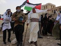 Palestinians every year celebrate the Traditional Costume Day. (Twitter/ @mohammedqreaqa)