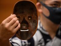 The COVID-19 coronavirus pandemic has affected theatres across the world, but noh performers now face the ultimate question -- can the play that has been passed down for generations since the 14th century still survive after the pandemic? Philip FONG / AFP