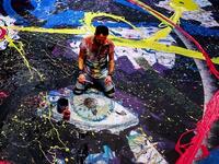 ‘THE LARGEST PAINTING TO HAVE EVER BEEN CREATED ON CANVAS’ A PHILANTHROPIC HUMANITARIAN MISSION (Instagram)