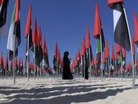 Emiratis attend celebrations of UAE's national day on December 2, 2020. Karim SAHIB / AFP