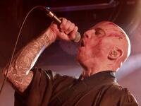 This picture taken on December 3, 2020 shows Joe Henley, a leading vocalist of Taiwanese death metal band 'Dharma' singing during a rehearsal in Taipei. Sam Yeh / AFP