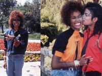 Whitney Houston and Michael Jackson at Neverland in 1989