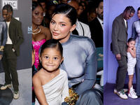 Kylie Jenner, Stormi and Travis Scott