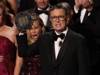 US comedian writer Stephen Colbert