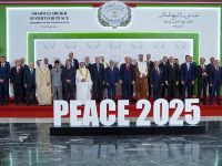Trump lands in Sharm El-Sheikh for historic Gaza peace summit