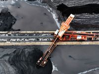 Coal used in power plants is seen piled at the coal storage facility at the port in Lianyungang, in China’s eastern Jiangsu province on September 22, 2025. (Photo by AFP) / CHINA OUT "Smart attrition strategy": A US Blueprint to win a war against China