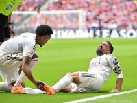 كارفاخال يغيب حتى 2026.. تفاصيل إصابته الخطيرة بعد الكلاسيكو (Photo by Javier SORIANO / AFP) كارفاخال يغيب حتى 2026.. تفاصيل إصابته الخطيرة بعد الكلاسيكو