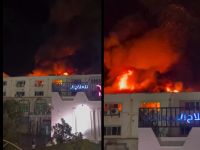 Video: Massive fire erupts near Arab hospital in Yemen