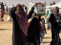 عشرات النازحين في جنوب كردفان