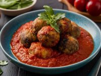 كفتة مشوية بصلصة الطماطم الحارة