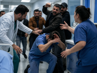 اعتداء على كوادر طبية من قبل مراجعين