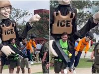 Anti-ICE protester