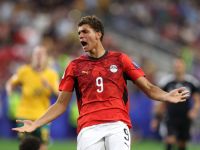 حمزة عبدالكريم مهاجم شباب برشلونة ومنتخب مصر الذي شارك في كأس العالم 2026