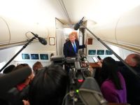 Trump aboard Air Force One