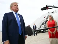 Trump speaking to reporters