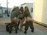Bare faced cheek! These IDF gals aren’t afraid of showing a little skin.